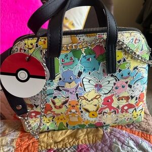 Colorful Pokémon Print Handbag nwt